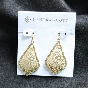 Kendra Scott Addie Gold Earrings Filigree Mix